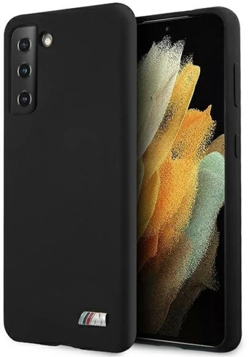 Original Case BMW Hardcase Silicone M Collection BMHCS21MMSILBK for Samsung Galaxy S21 Plus Black