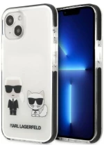 Karl Lagerfeld case for iPhone 13 Mini KLHCP13STPEKCW black hard case Iconic Karl & Choupette