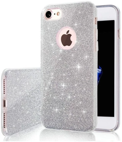 Glitter 3in1 case for Samsung Galaxy A51 silver