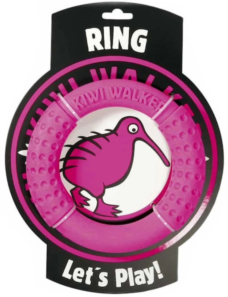 Παιχνίδι σκύλου Kiwi Walker Lets play Ring Maxi 18cm Ροζ