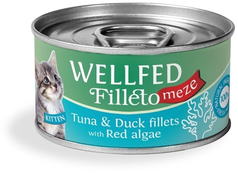 Wellfed Cat Filleto Meze Kitten Tuna & Duck 70gr