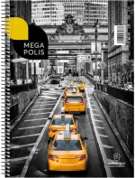 Τετράδιο Σπιράλ Α4 Salko Paper Megapolis 4Θ.120Φ (Διάφορα Σχέδια)