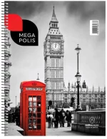 Τετράδιο Σπιράλ Α4 Salko Paper Megapolis 4Θ.120Φ (Διάφορα Σχέδια)