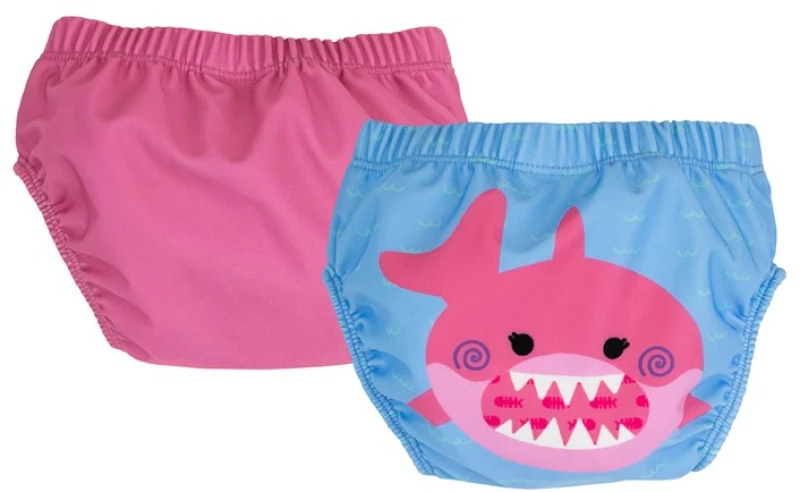 Zoocchini Μαγιώ Πάνα Σετ 2τμχ – Pink Shark ZOO12114
