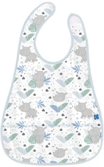 Kikka Boo Πλαστική Σαλιάρα Mε Θήκη Savanna Pattern 4Μ+ Blue 31303030040