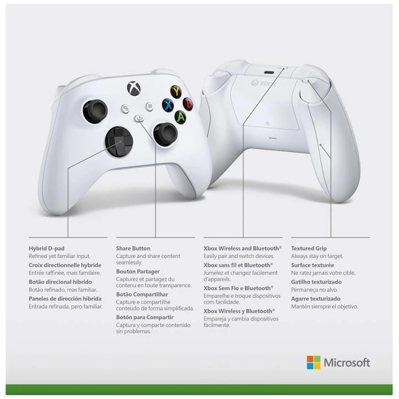 Microsoft Xbox Wireless Gamepad Controller – Robot White