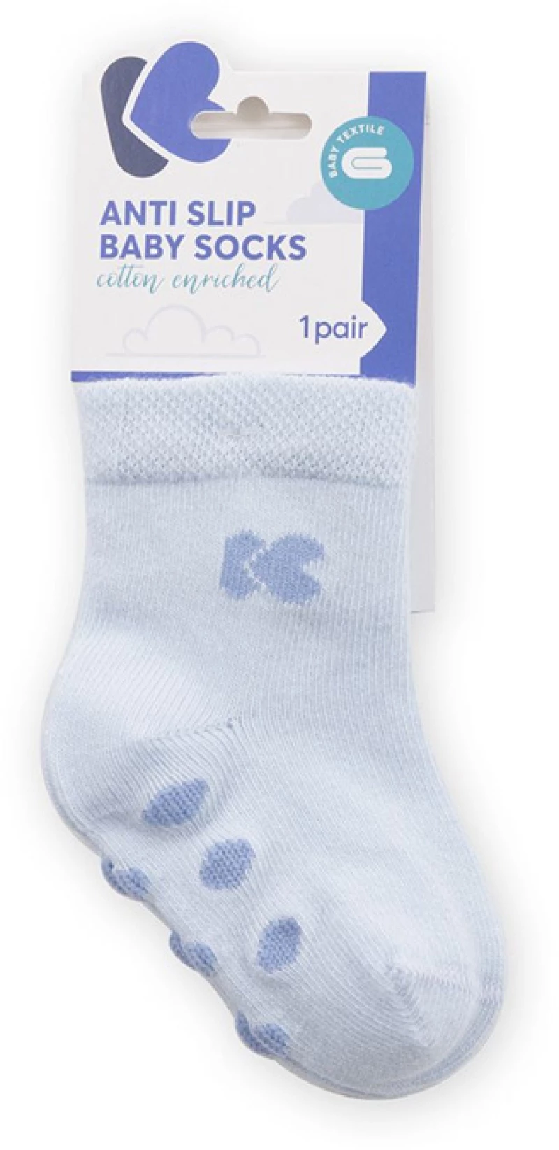 Kikka Boo Κάλτσες Anti-Slip 0-6 μηνών Light Blue 31110010123