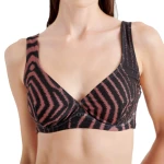 Blu4u Μαγιό Bikini Τοπ "Tiger Print" D-Cup Με Μπανέλα