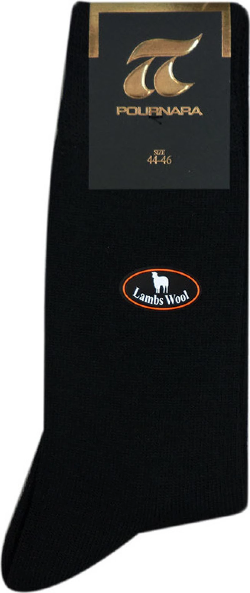 Ανδρική Κάλτσα Wool Pournara Ισοθερμική Ανθρακί 604-72 - Pournara