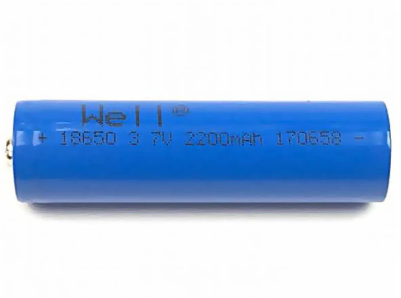 Well Μπαταρία LI-ION Flat terminal 3,7V 2200mAh ACCU-18650L/220-TH-WL