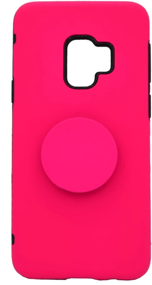Θήκη ενισχυμένη Tough Armor με Pop Socket για Samsung S9 - ροζ