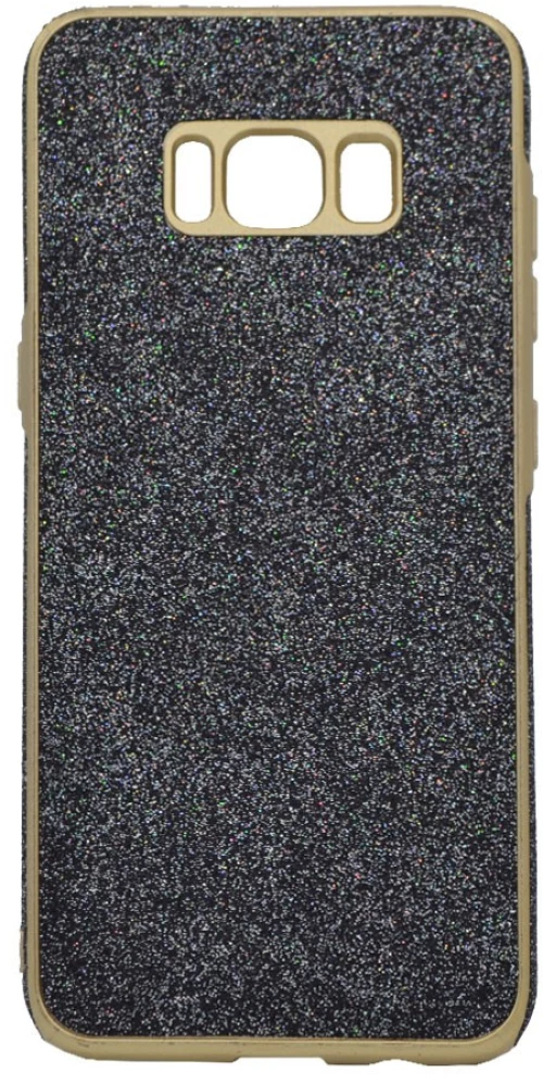 Θήκη σιλικόνης με εξωτερικό Glitter για Samsung S8 - μαύρο