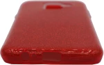 Θήκη TPU με αποσπώμενο Glitter για Samsung A6 2018 - κόκκινο