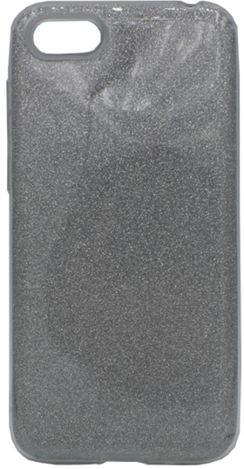 Θήκη TPU με αποσπώμενο Glitter για Huawei Y5/Y5 Prime 2018 - ασημί