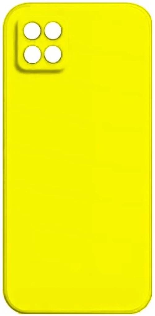Θήκη σιλικόνης TPU Ultra Slim 0.3mm soft mat για Samsung Galaxy A03 - Κίτρινο Fluo