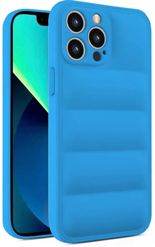 Θήκη Puffer για Apple iPhone 13 Pro Max - Μπλε
