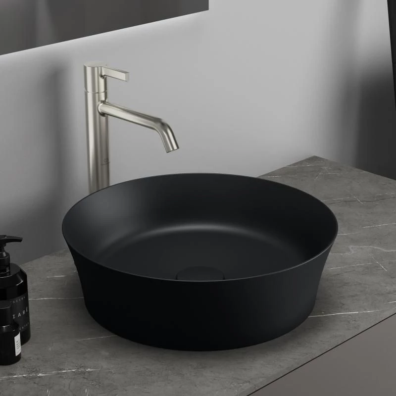 Ideal Standard Νιπτήρας Επικαθήμενος Φ40 Ipalyss Black Matt E1398V3