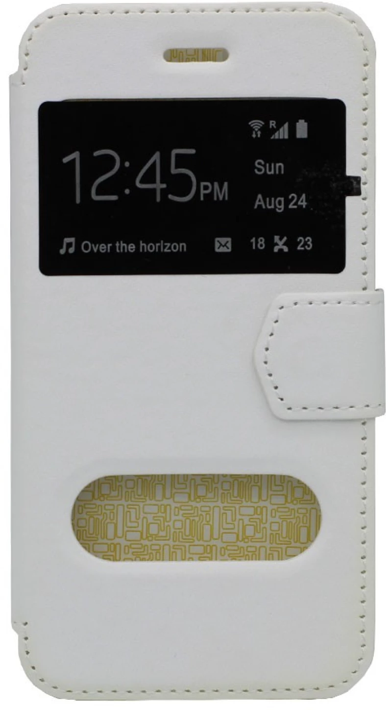 Θήκη flip με Call Display,δυνατότητα απάντησης και STAND για Samsung A3 2016 - λευκό
