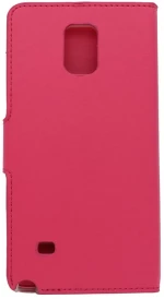 Θήκη flip με υποδοχή καρτών και δυνατότητα STAND για Samsung Note 4 - ροζ