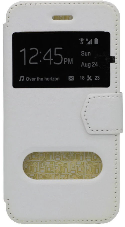 Θήκη flip με Call Display και STAND για Samsung S7 - λευκό