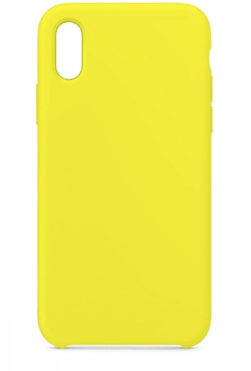 Θήκη σιλικόνης TPU Ultra Slim 0.3mm soft mat για iPhone XS Max - Κίτρινο