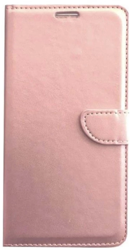 Θήκη flip με υποδοχή καρτών και δυνατότητα STAND για Samsung Galaxy S22 Ultra 5G - Ροζ Χρυσό