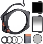 K&F Concept Square Filter Holder System Pro Kit (Filter Holder + 95mm CPL + Square GND8 Filter + ND1000 (10 Stop) + 4 Filter Adapter Rings(SKU.1808)