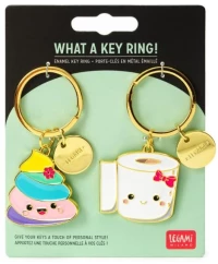 Μπρελόκ Μεταλικά Legami Milano What a Key Ring! Poo 2τμχ 10x13cm Πολύχρωμα EKR0007