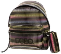 Τσάντα Πλάτης Νηπιαγωγείου Polo Ragazza 7lt 13x23x31cm Πολύχρωμη 907034-8218 (2023)