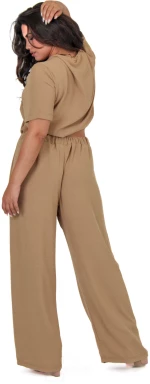 Crop Top Κρουαζέ Δέσιμο - MP883.CAMEL