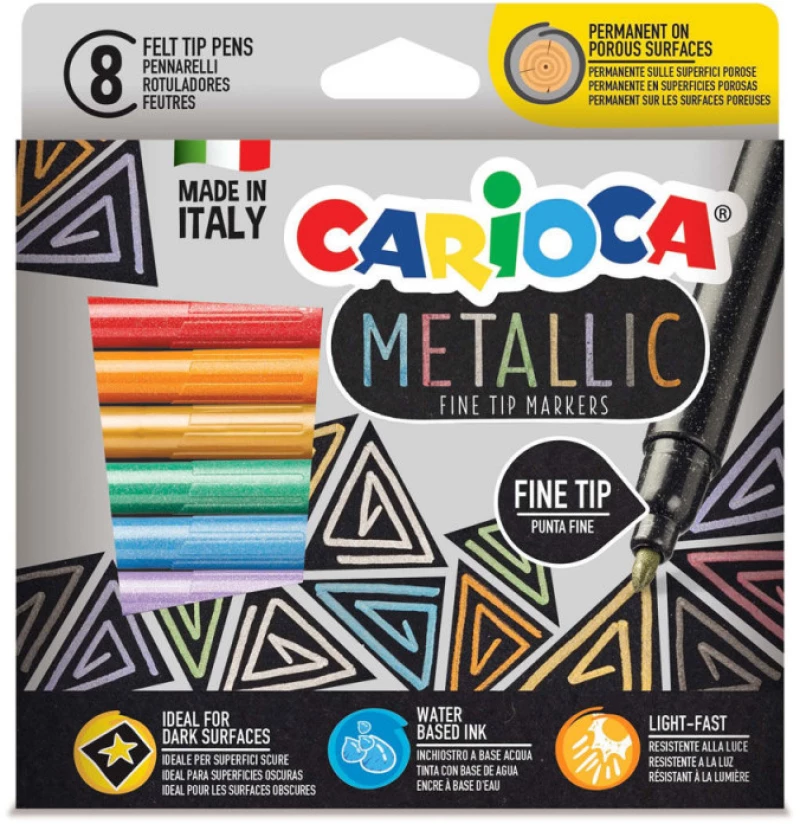 CARIOCA ΜΑΡΚΑΔΟΡΟΙ METALLIC (8ΧΡ)