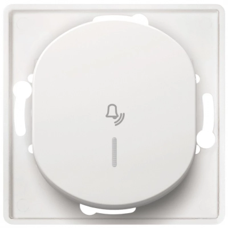 Eon e610i.00 bell push-button switch with indication, white