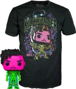 Funko Pop!  Tee (Adult): Marvel What If...? - Infinity Killmonger (Blacklight) (Special Edition) Bobble-Head Vinyl Figure  T-Shirt (S)