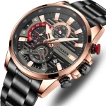 Curren 8415 Black Ρολόι με Μαύρο Καντράν και Μαύρο Μπρασελέ