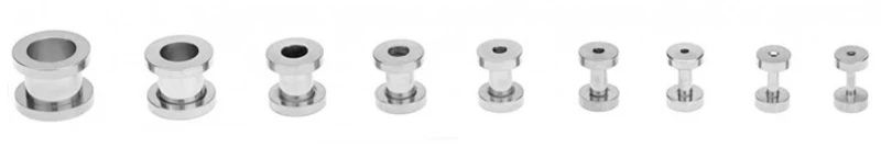 ΣΚΟΥΛΑΡΙΚΙ ΑΤΣΑΛΙ FLESH TUNNEL ΑΣΗΜΙ 6MM