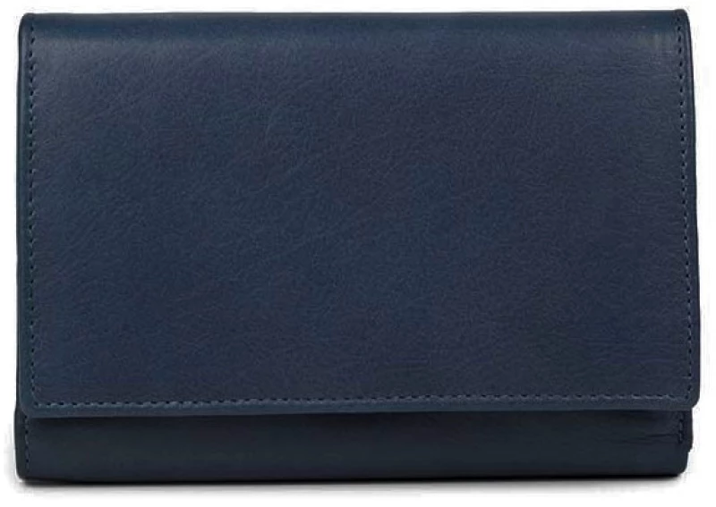 FETICHE LEATHER ΓΥΝΑΙΚΕΙΟ ΔΕΡΜΑΤΙΝΟ ΠΟΡΤΟΦΟΛΙ ΜΠΛΕ AN 1-774