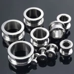ΣΚΟΥΛΑΡΙΚΙ ΑΤΣΑΛΙ FLESH TUNNEL ΜΑΥΡΟ 3MM