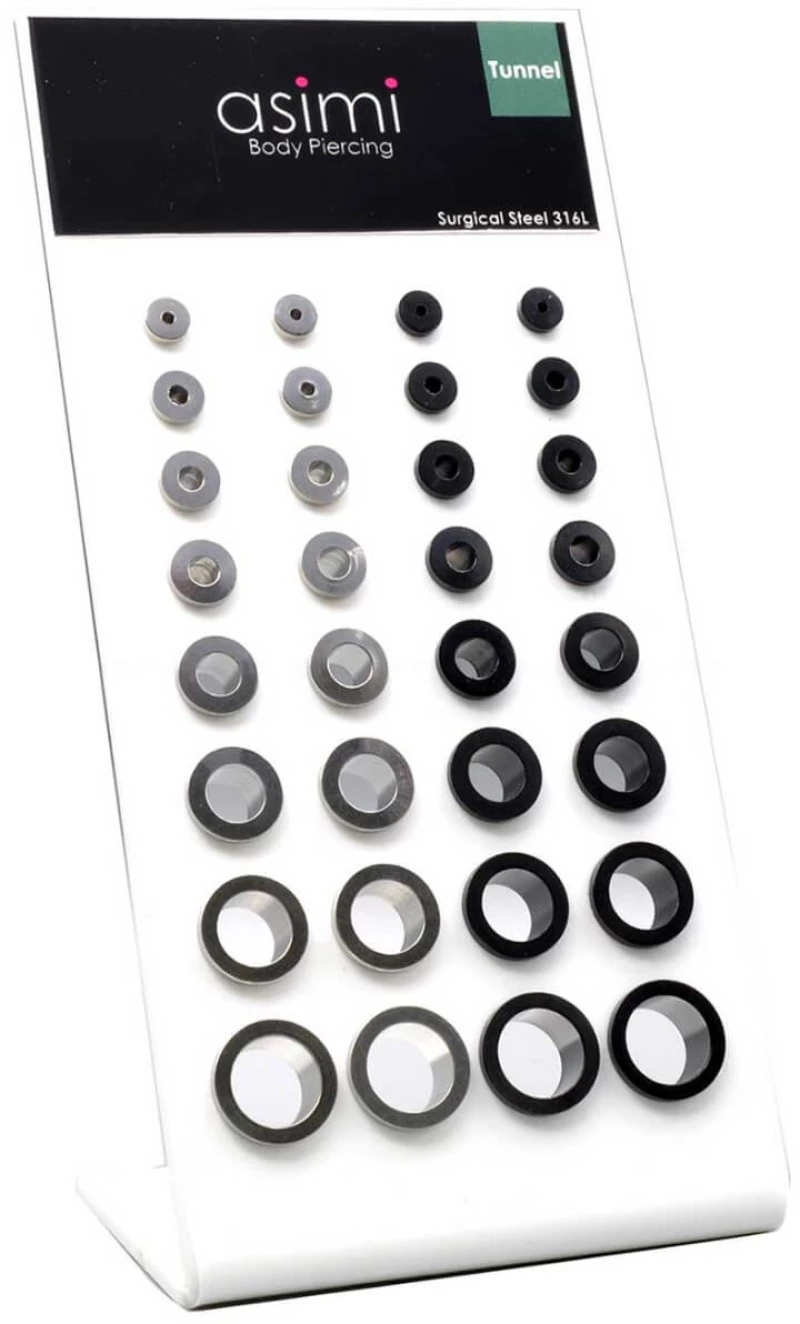 ΣΚΟΥΛΑΡΙΚΙ ΑΤΣΑΛΙ FLESH TUNNEL ΜΑΥΡΟ 3MM