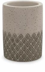 Ποτηροθήκη Τσιμέντο Ø7,6*10,1cm Ecocasa Native Beige-Brown 02-11918