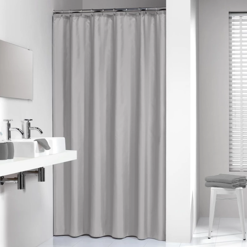 Κουρτίνα Μπάνιου Πλαστική Peva 180x200cm Light Grey Sealskin Granada 217001311