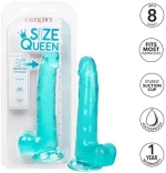 CALEX SIZE QUEEN DILDO - BLUE 20.3 CM