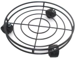 Βάση Για Γλάστρα Με Ρόδες Μαύρη 36cm Viosarp - 5206753000518