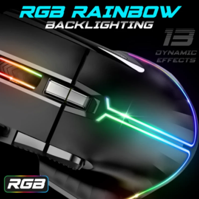 Pro M5 RGB Ενσύρματο Ποντίκι