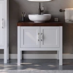 Πάγκος LONDON Λευκό MDF 18mm Λάκα 85 3SLON085WHM 85x50x72cm