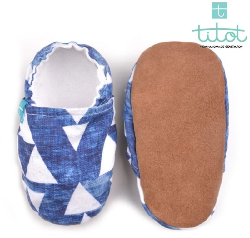 Titot Βρεφικό Παπούτσι Blue Triangles