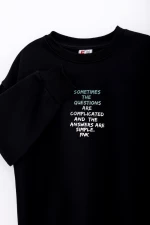 Funky Μπλούζα Φούτερ Sometimes, Μαύρο