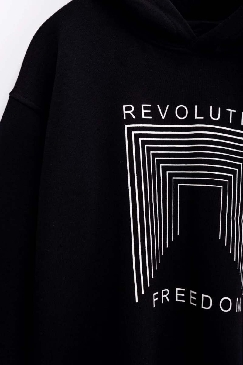 Funky Μπλούζα Φούτερ Revolution, Μαύρο