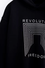 Funky Μπλούζα Φούτερ Revolution, Μαύρο