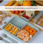 Nuvita Φαγητοδοχείο Lunch Box English Rose 950ml