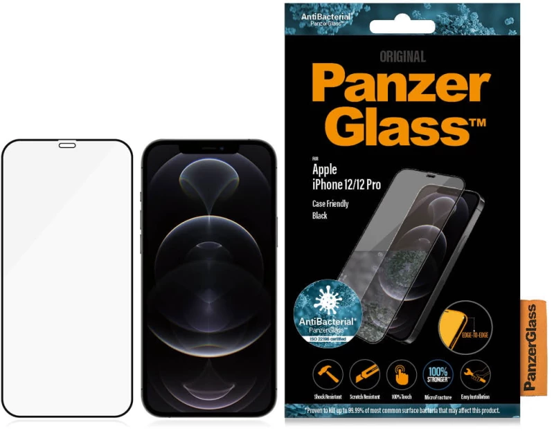 PanzerGlass Screen Protector Apple iPhone 12 | 12 Pro | Edge-to-Edge